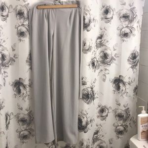 Lavender high waisted flare pant w/ elastic waist